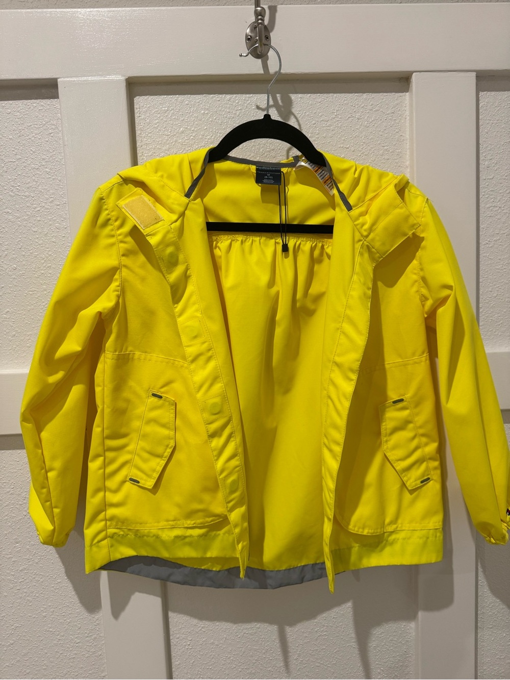 Tommy Hilfiger Bright Yellow Kids Hooded Raincoat